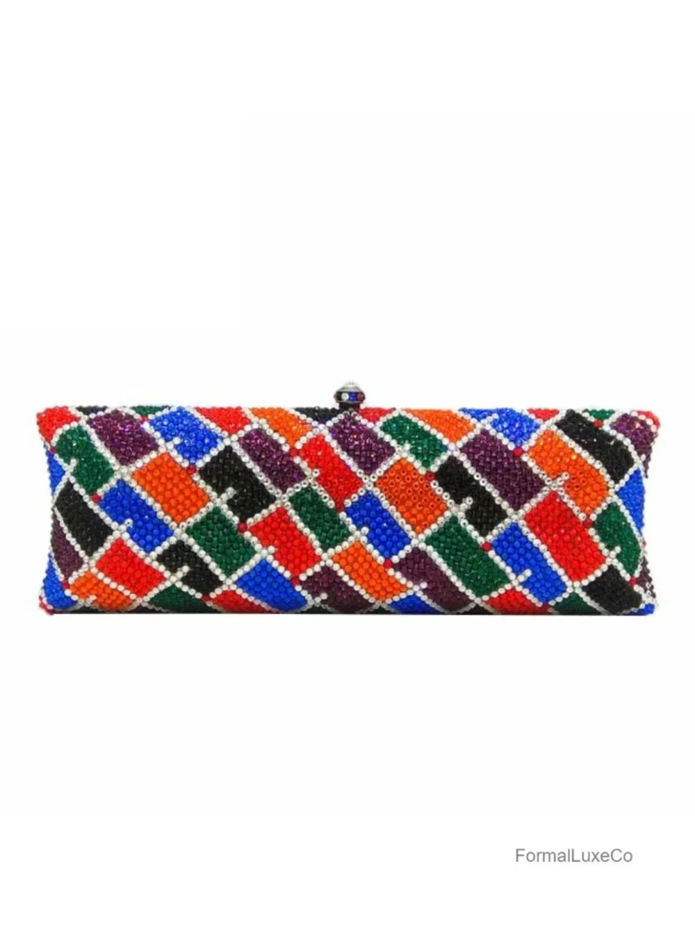 Crystal Rhinestone Clutch Bag Evening Minaudiere Handbag Women Wedding Prom